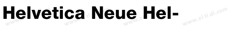 Helvetica Neue Hel字体转换